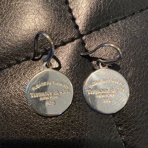 Tiffany silver drop earrings